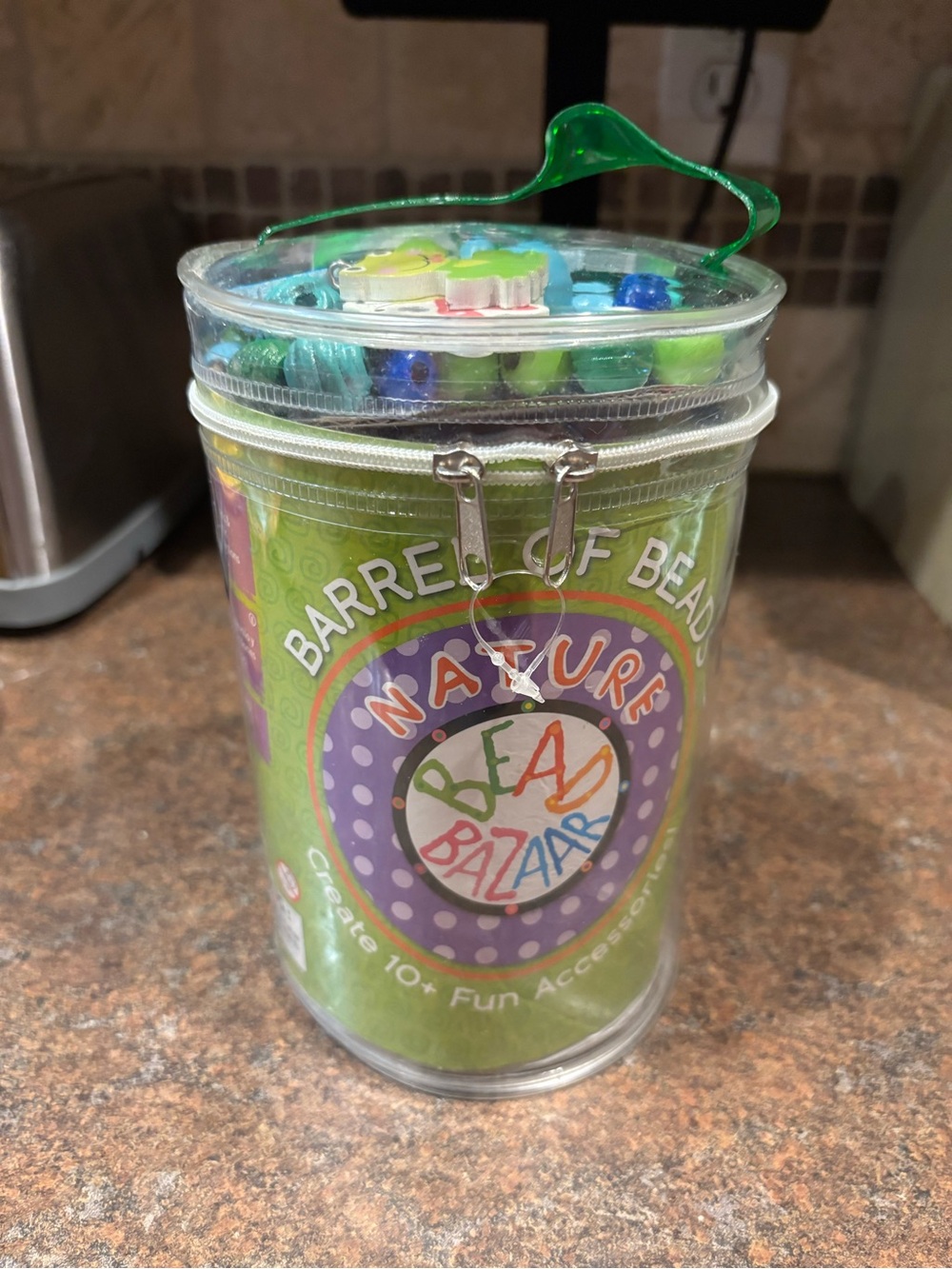 Nature Barrel of Bead Kit - Green